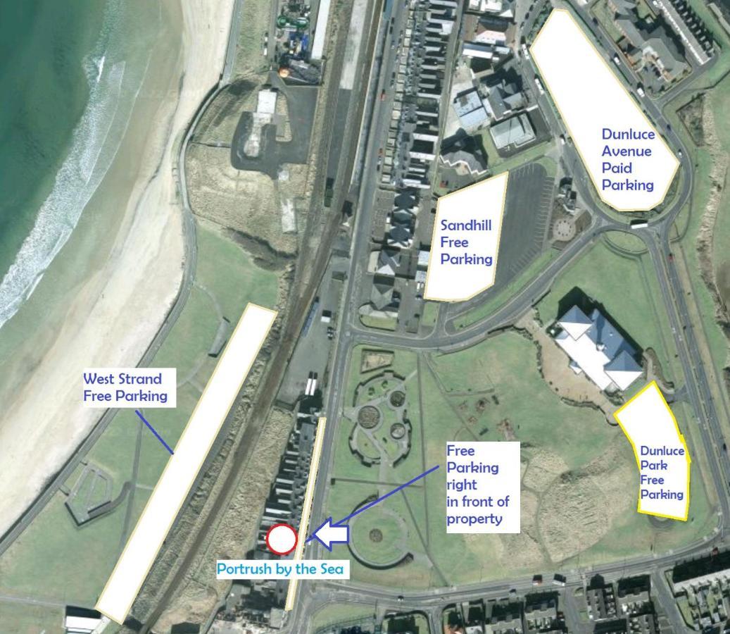 1 Dunluce Park - Portrush By The Sea Daire Dış mekan fotoğraf